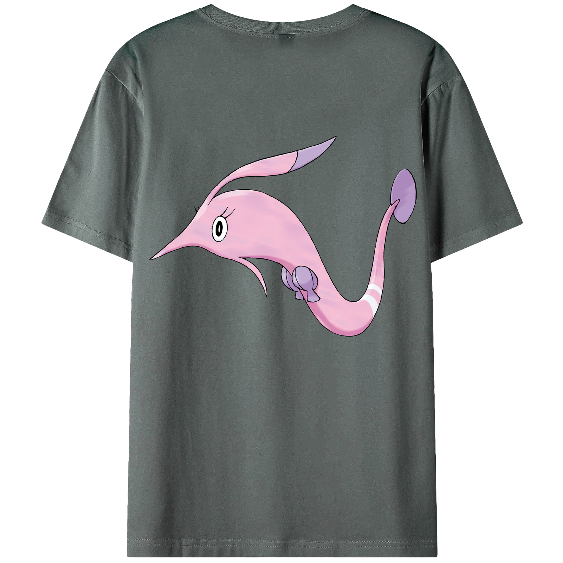 （画像用） ポケットモンスター Pokémon 綿100％ メンズ半袖Tシャツ（バックプリント） 通気性